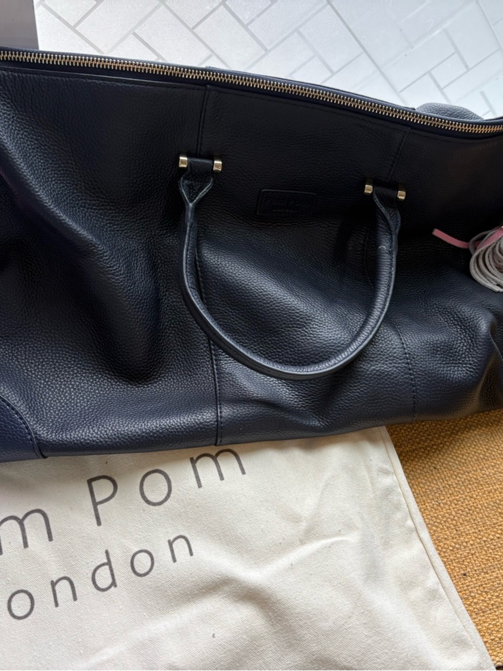 Pom Pom London Weekend Bag in Black